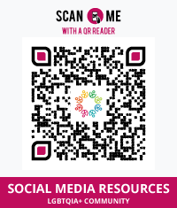 LGBTQIA+ Social Media Resources QR Code