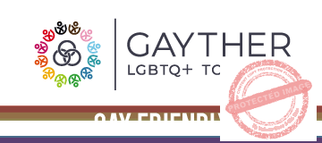 Gayther Badges - Gay-Friendly Badge (Colour)