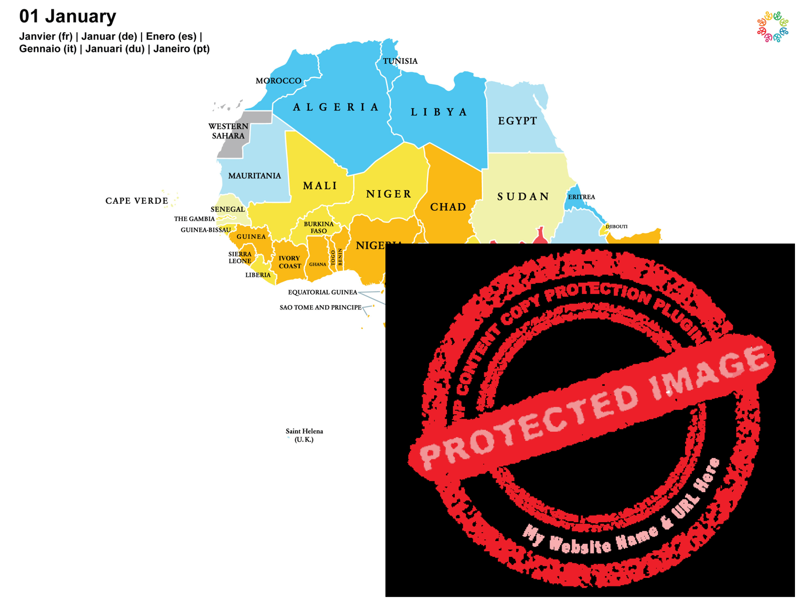 Gayther Heatmap - January (Africa)