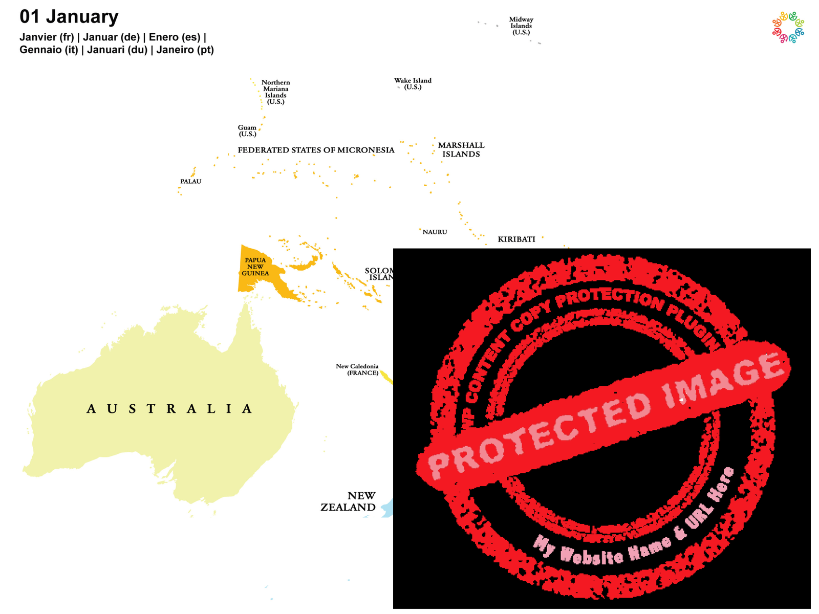 Gayther Heatmap - January (Oceania)
