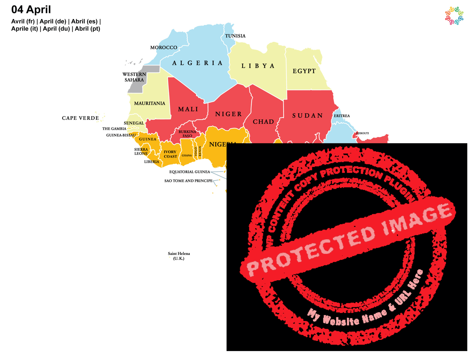 Gayther Heatmap - April (Africa)