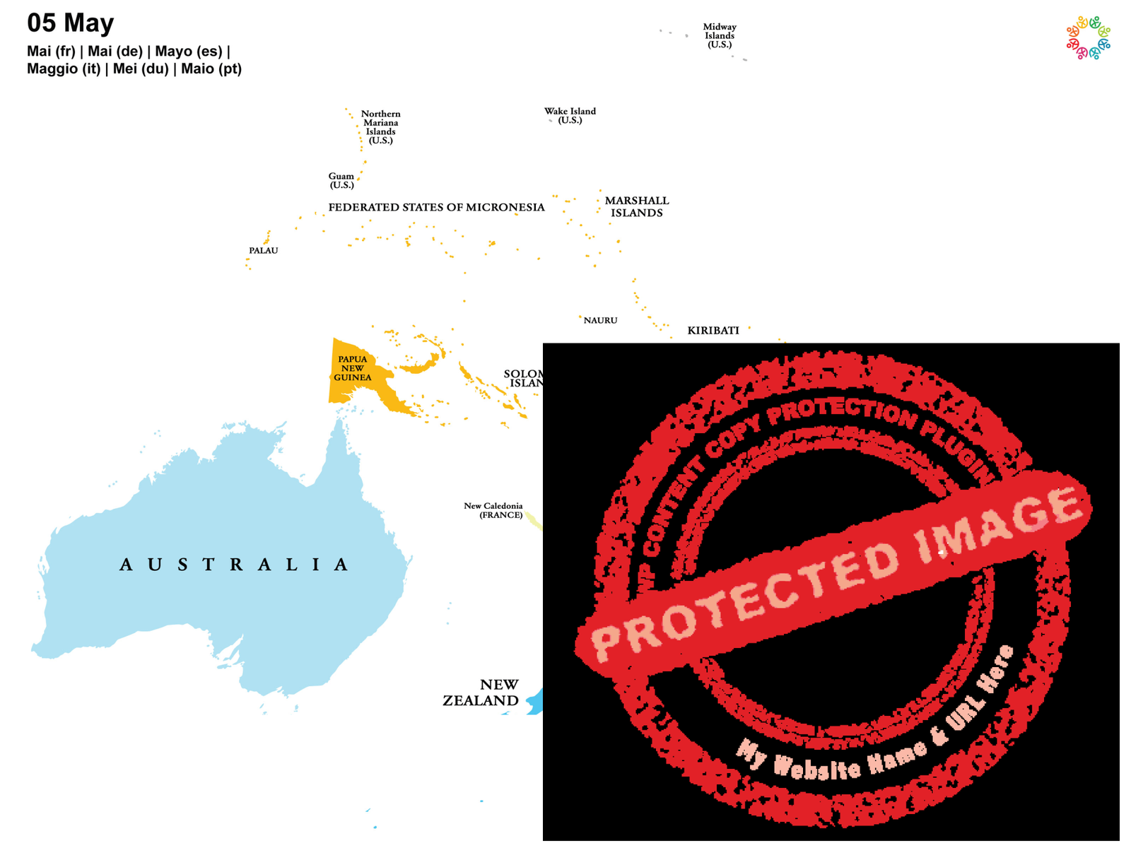 Gayther Heatmap - May (Oceania)