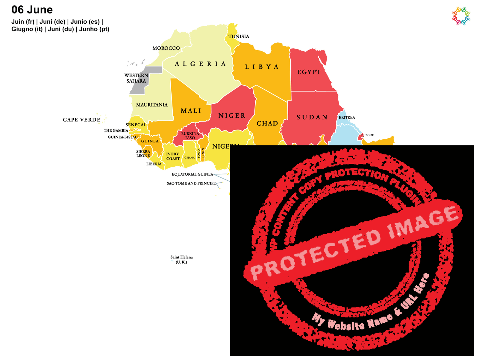 Gayther Heatmap - June (Africa)