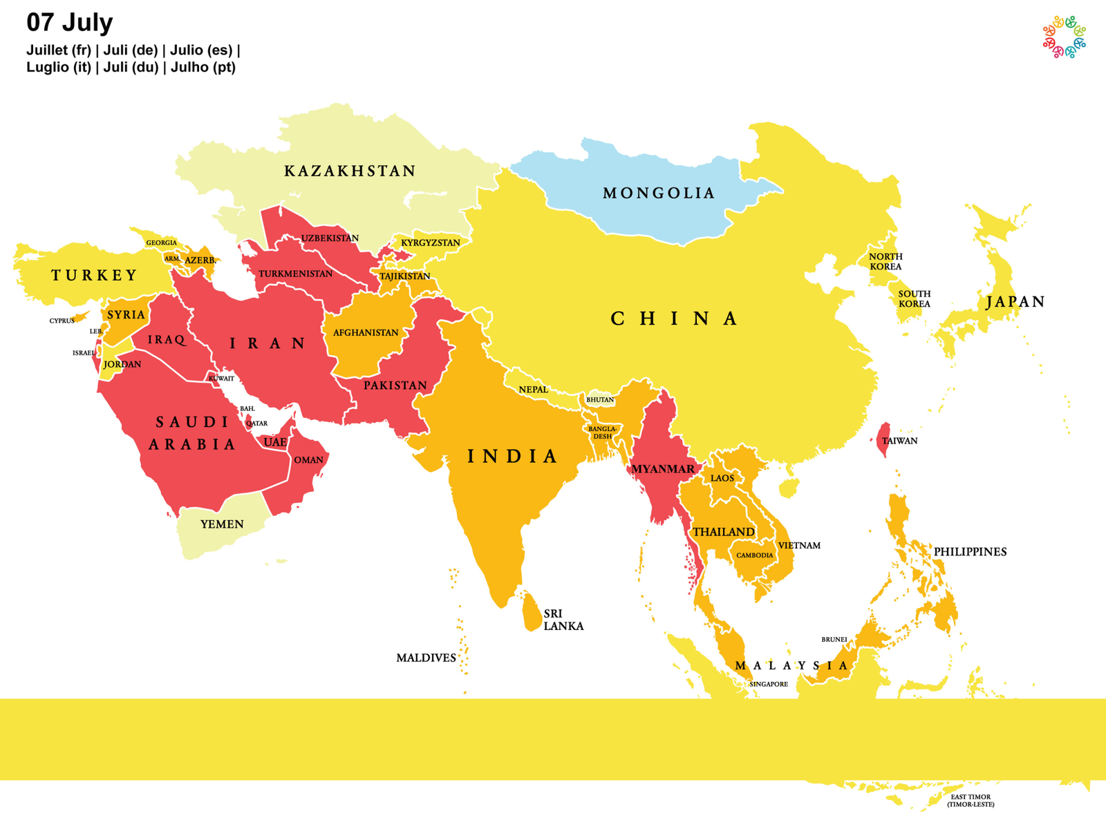 Gayther Heatmap - July (Asia)