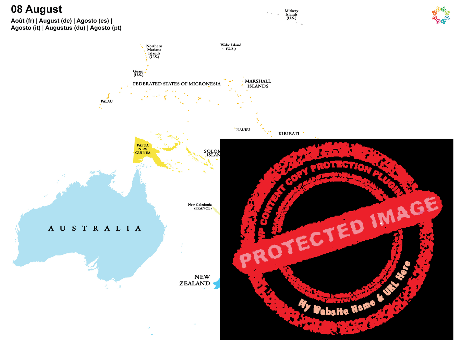 Gayther Heatmap - August (Oceania)